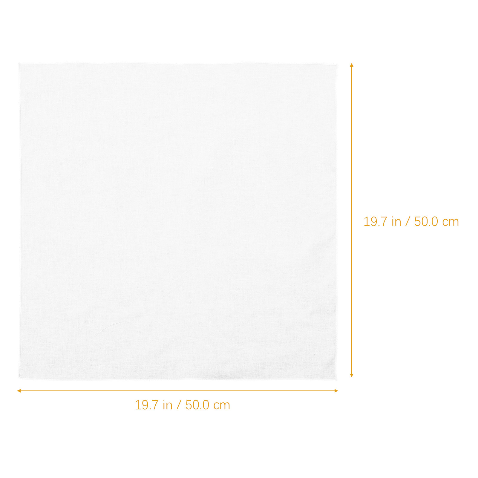 White Cotton Handkerchief Squa - Bandana Blank White ulasan dan harga