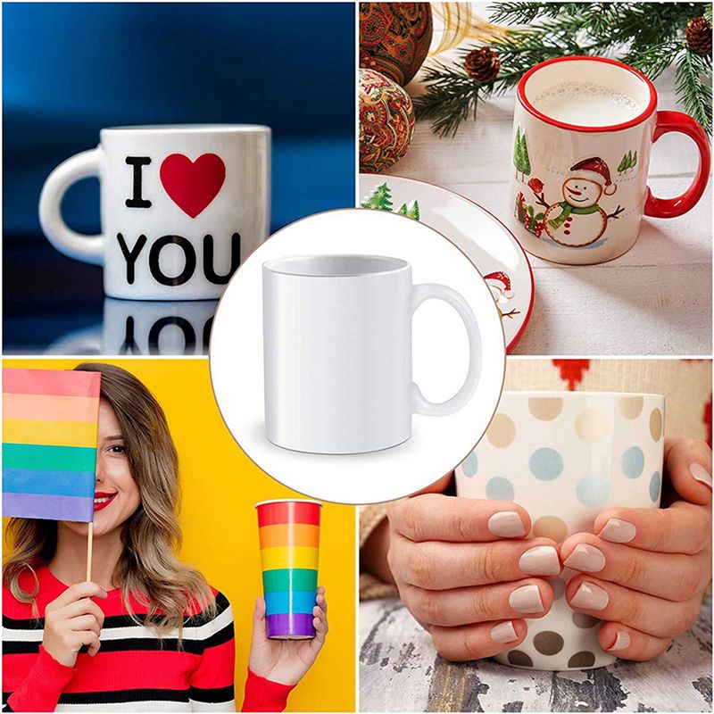 ABXF-280Pcs Sublimation Shrink - Sublimation Mug White ulasan dan harga