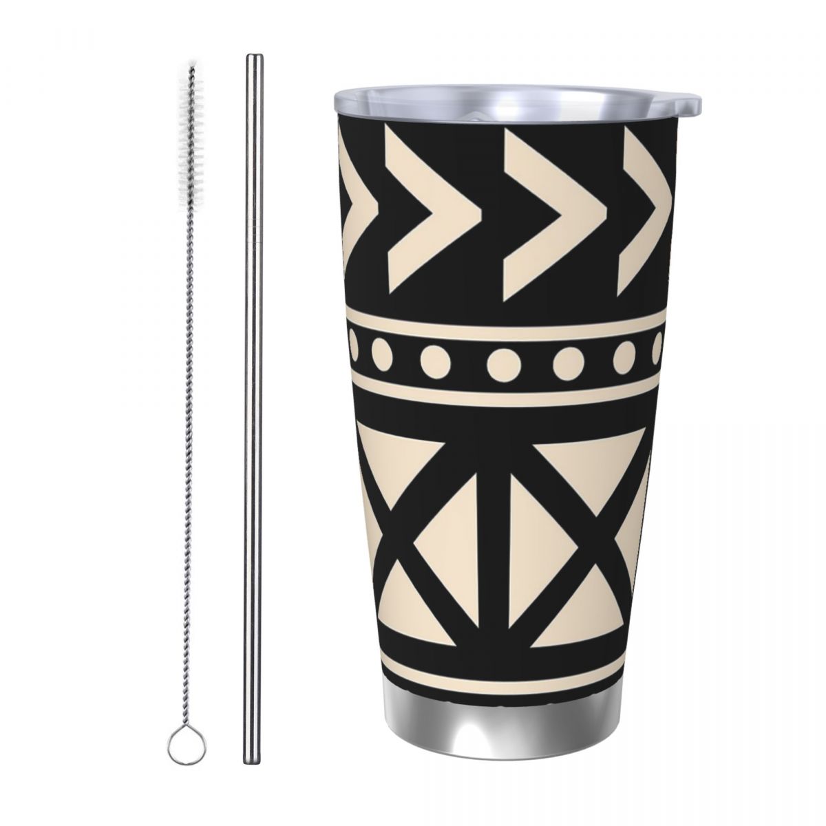 African Mud Cloth Black And Wh - Tumbler 20Oz White ulasan dan harga