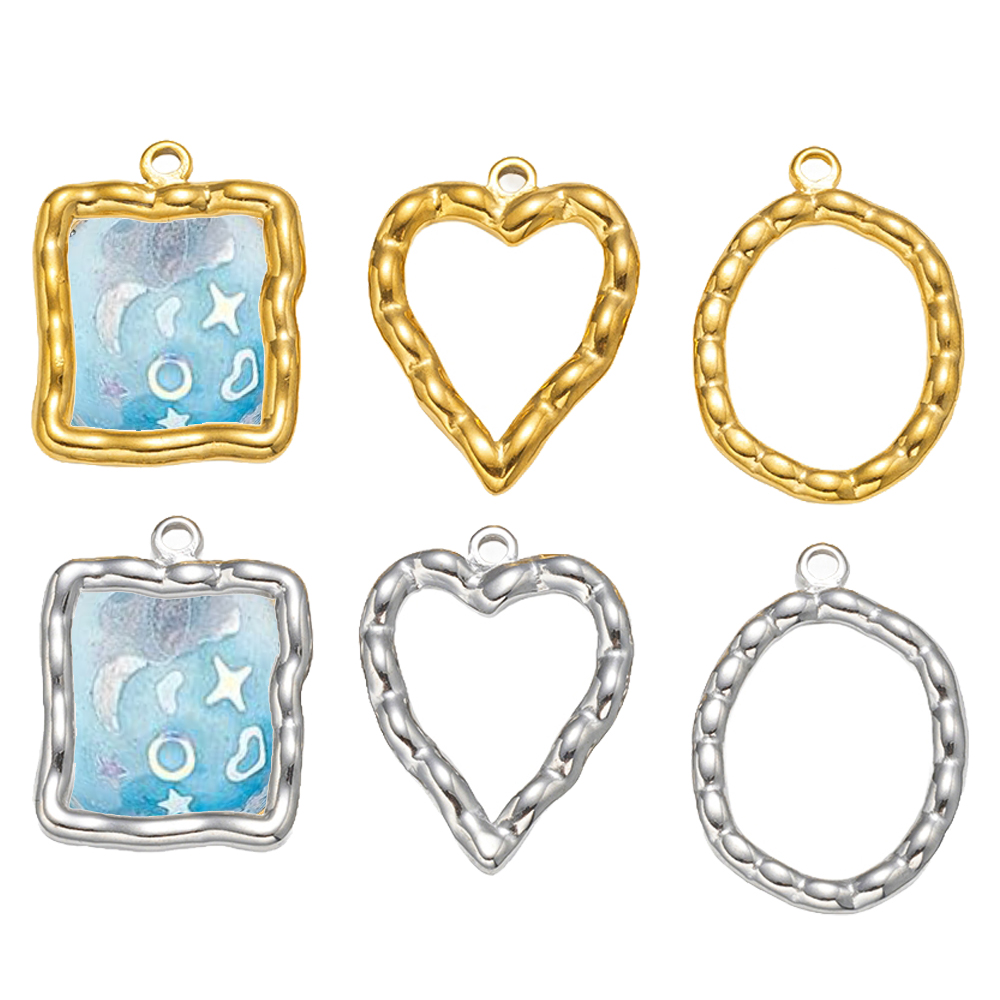 5pcs Stainless Steel Heart Rou - Metal Photo Panel ulasan dan harga