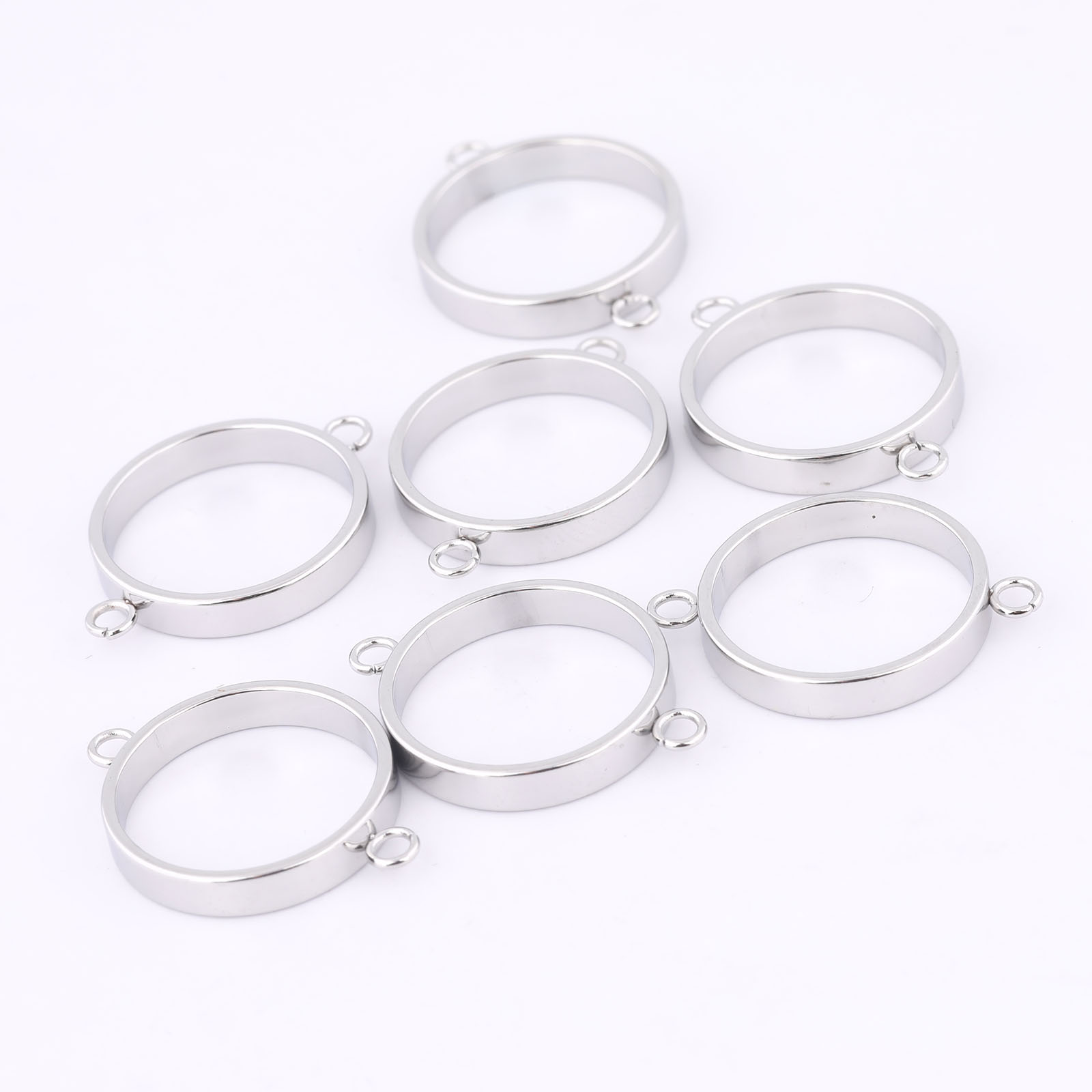 10pcs Stainless Steel 14mm Ope - Metal Photo Panel ulasan dan harga