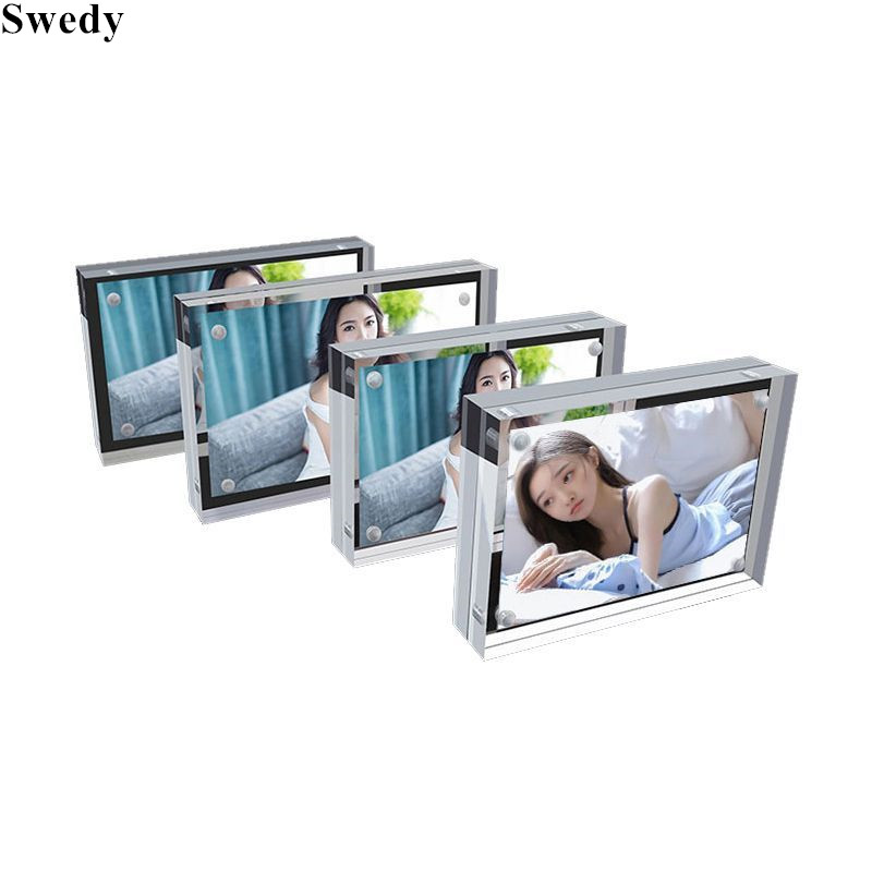 4x6cm / 6x9cm Double Sided Mag - Photo Acrylic Block ulasan dan harga
