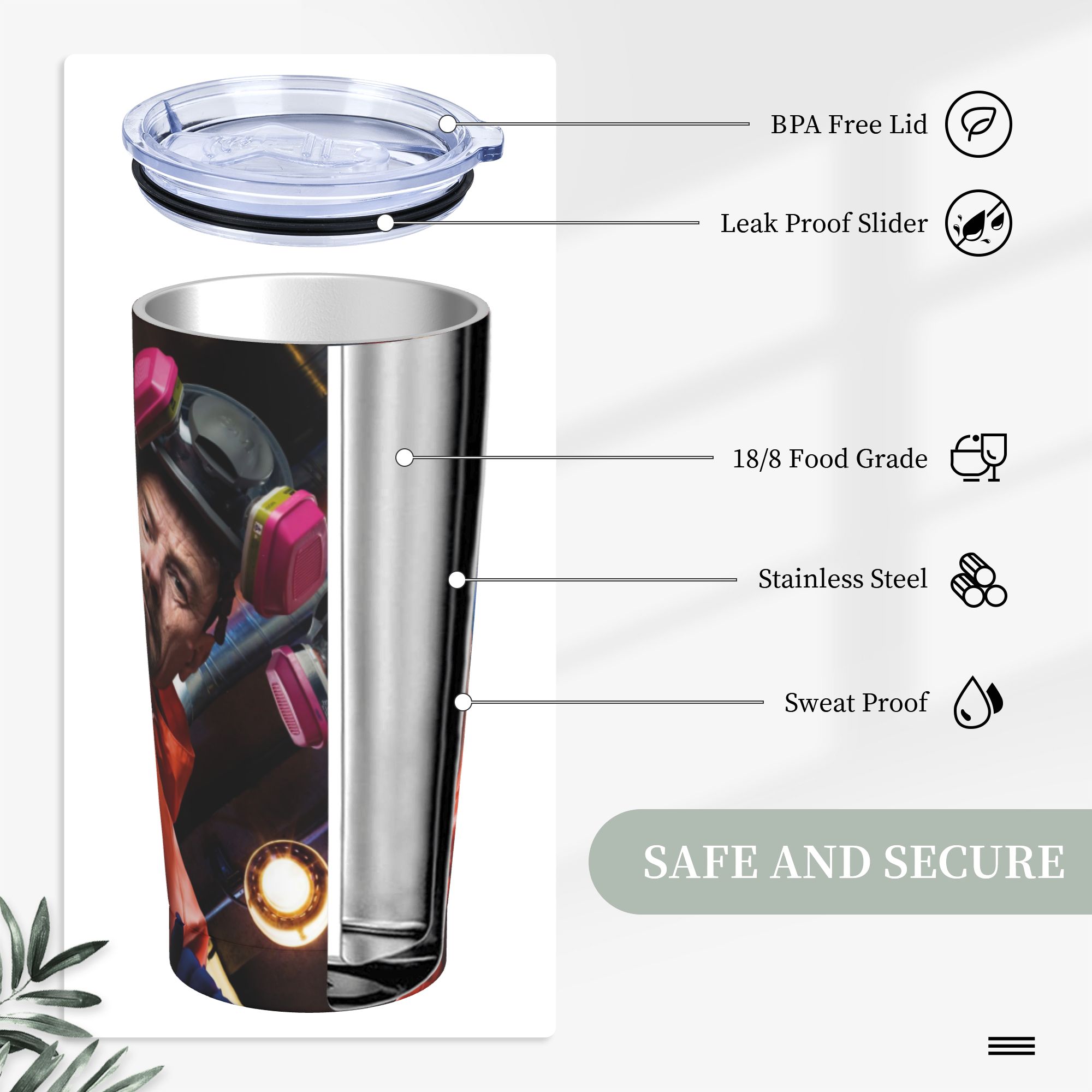 Walter White Pinkman Tumbler V - Tumbler 20Oz White ulasan dan harga
