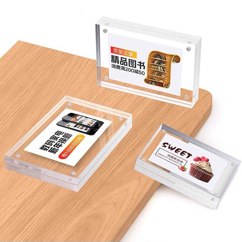 90x55mm Magnetic Acrylic Price - Photo Acrylic Block ulasan dan harga