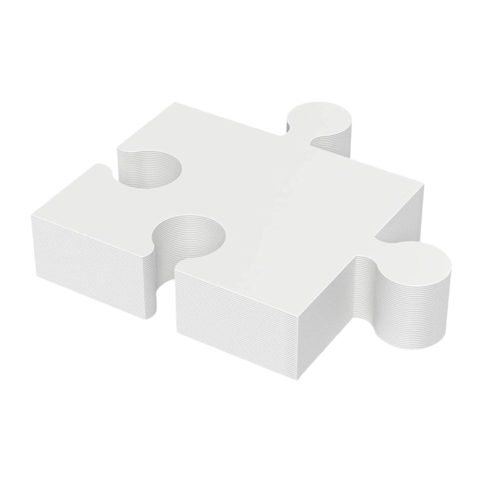 30 Pieces Blank Puzzle Pieces  - Puzzle Blank White ulasan dan harga