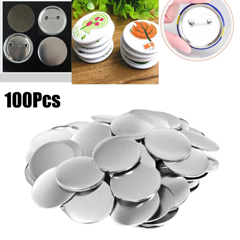 100pcs Blank Badge Pin Button  - Button Badge Blank ulasan dan harga