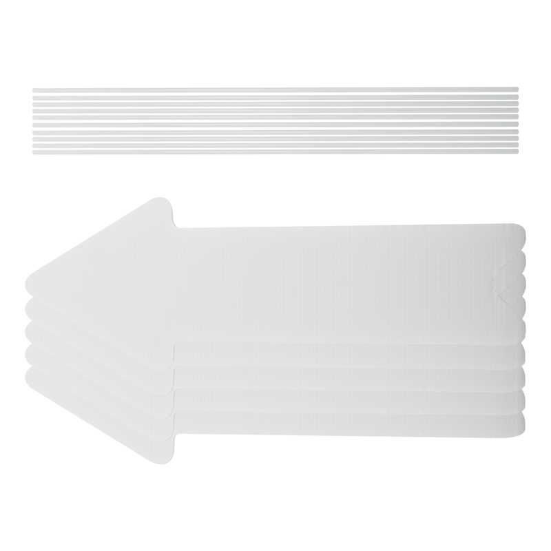 5 Pack White Blank Wedding Dir - Yard Sign Blank ulasan dan harga