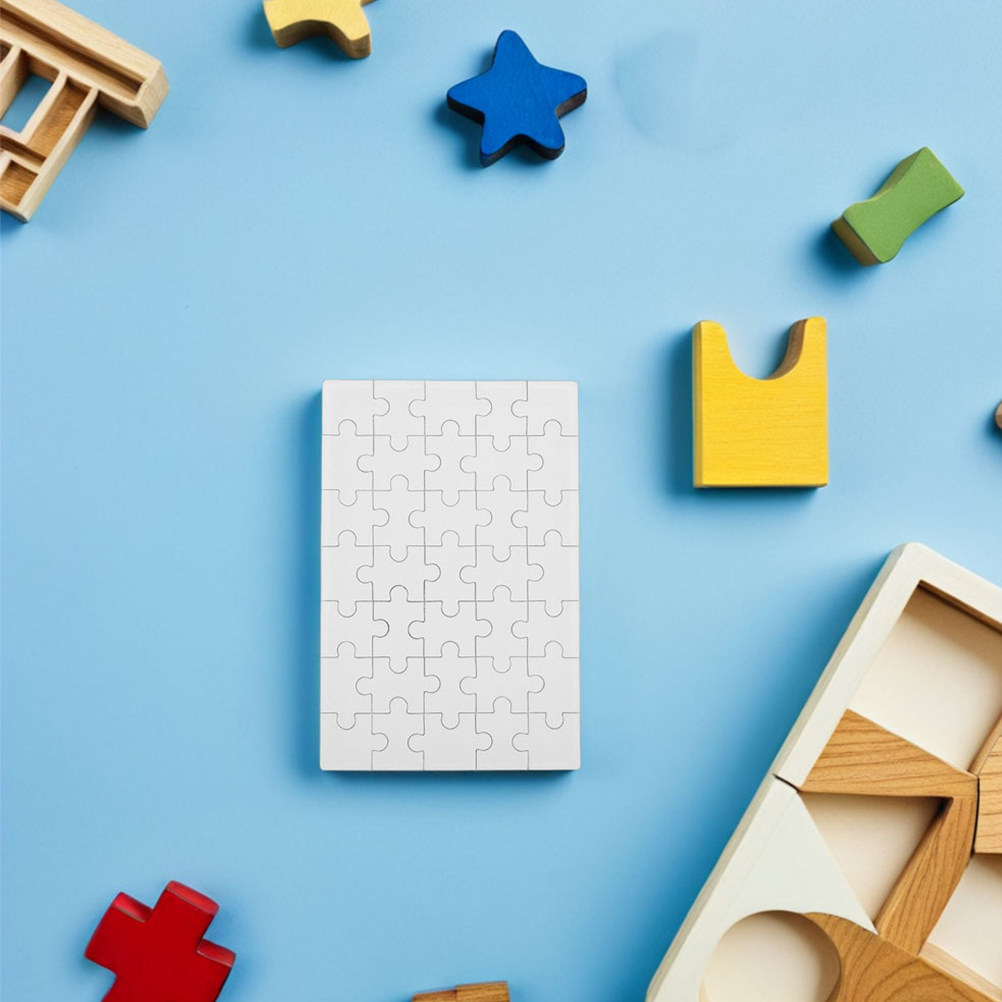 12Pcs Blank Sublimation Puzzle - Puzzle Blank White ulasan dan harga