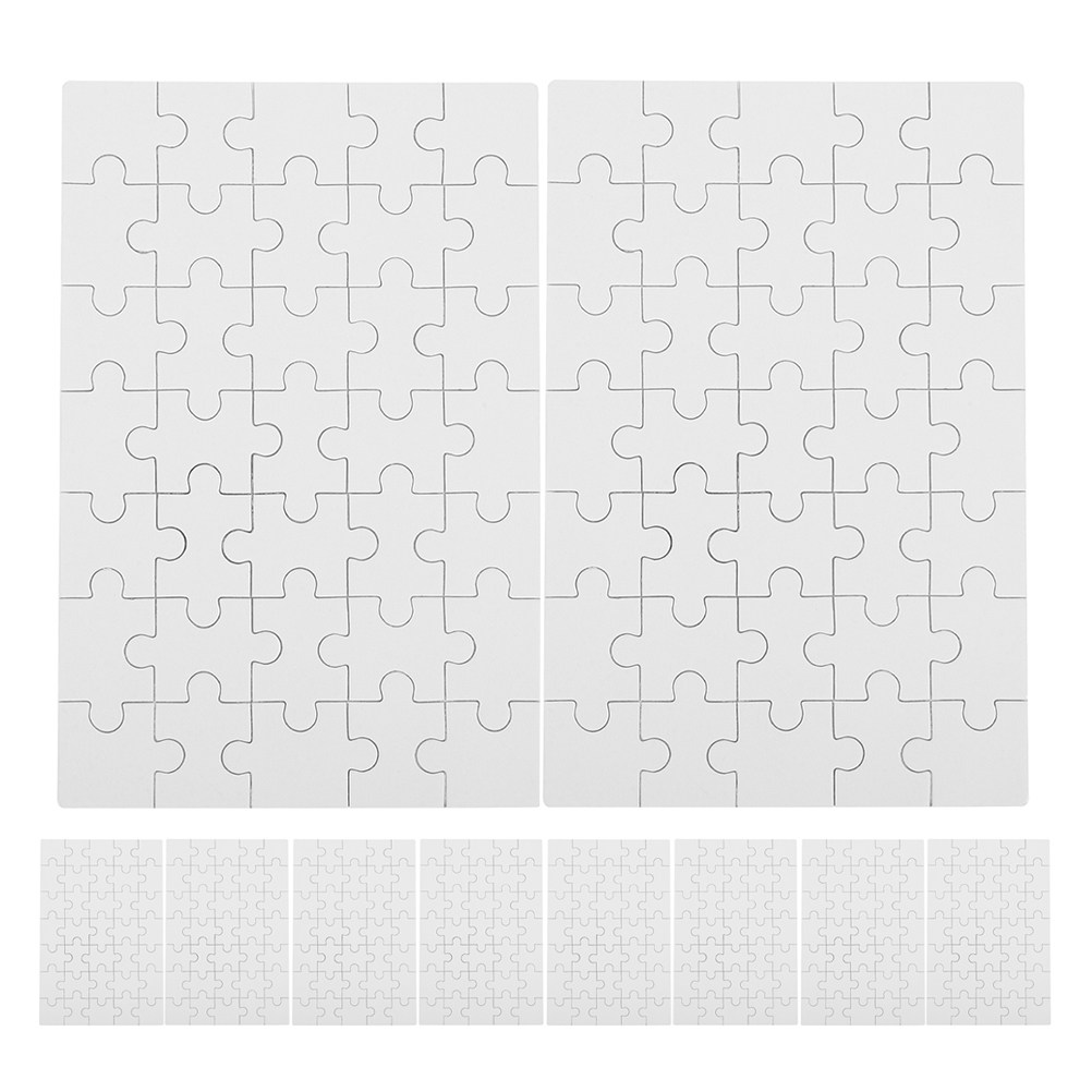 12Pcs Blank Sublimation Puzzle - Puzzle Blank White ulasan dan harga