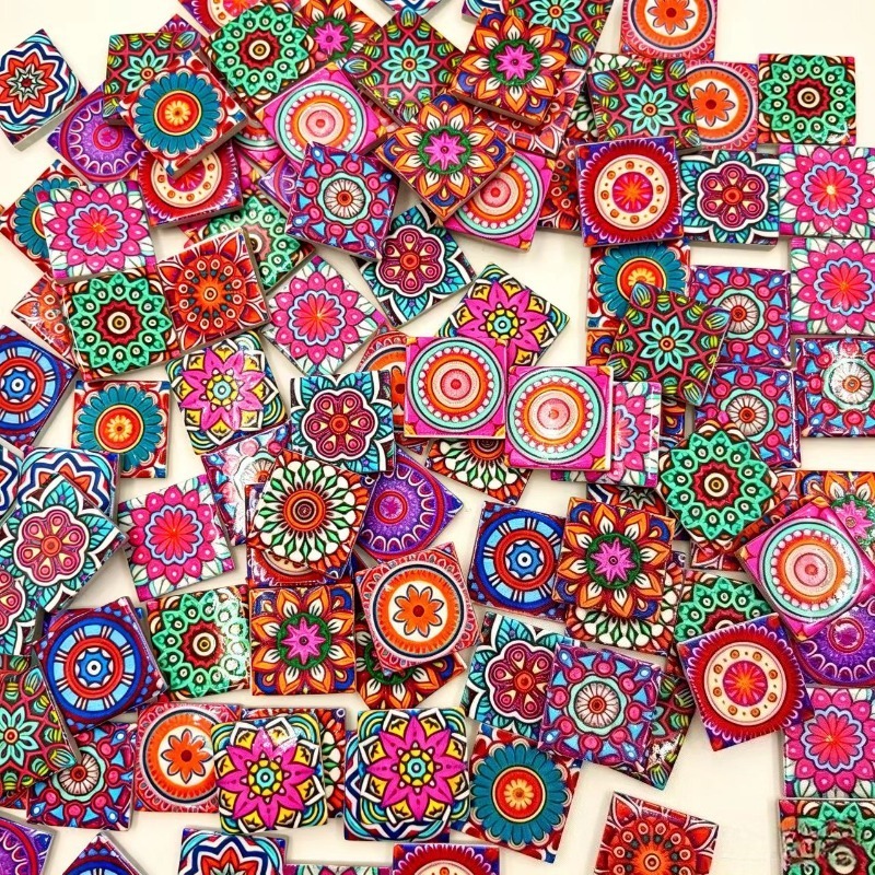 Mandala Print Ceramic Mosaic 1 - Ceramic Tile Blank ulasan dan harga