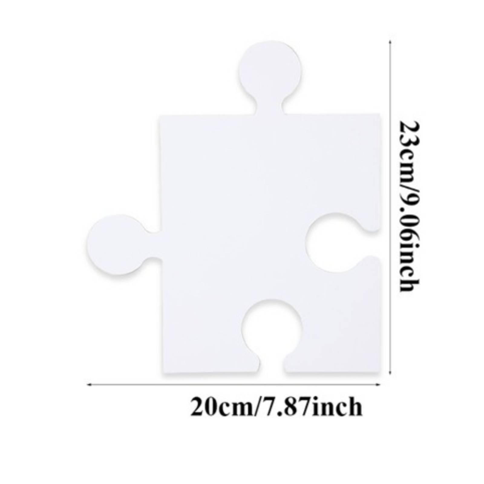 DIY White Puzzle Pieces Blank  - Puzzle Blank White ulasan dan harga