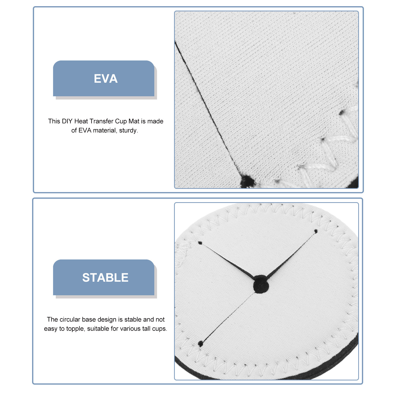 4Pcs Sublimation Cup Coasters  - Coaster Sublimation Blank ulasan dan harga