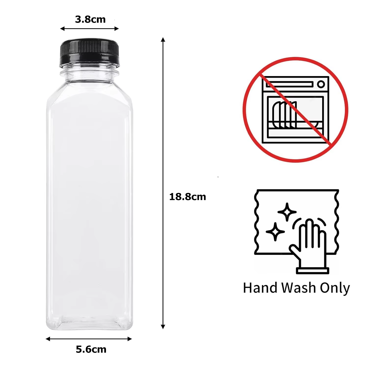 500ML Juice Bottles with Caps  - Water Bottle Blank ulasan dan harga