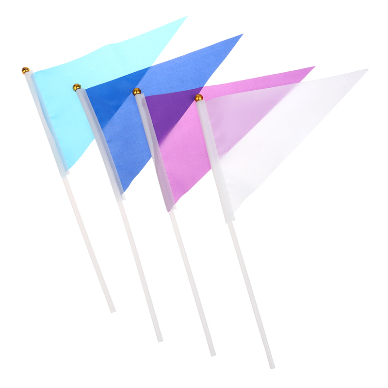10Pcs Colorful Triangular Flag - Yard Sign Blank ulasan dan harga