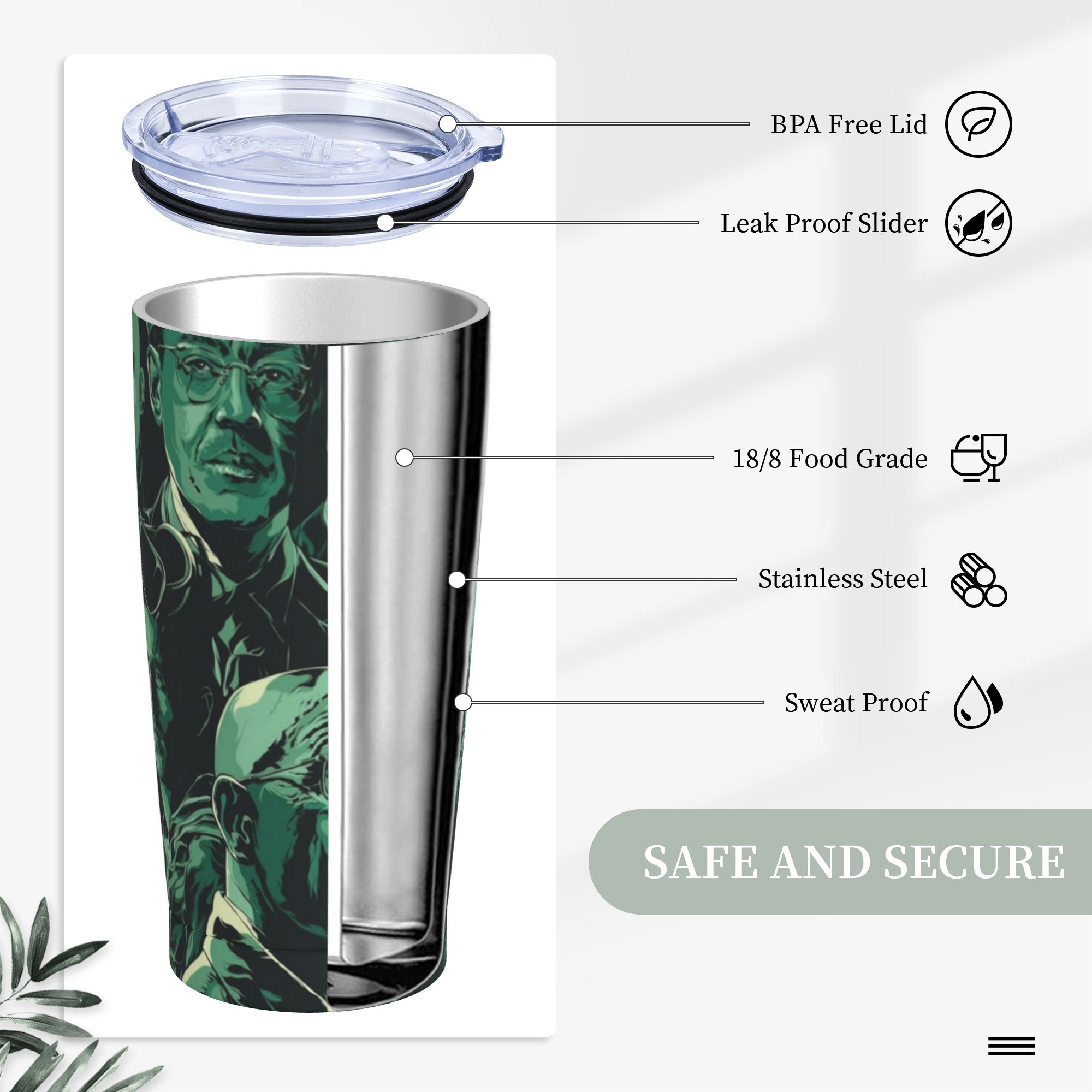 Breaking Bad Walter White Insu - Tumbler 20Oz White ulasan dan harga