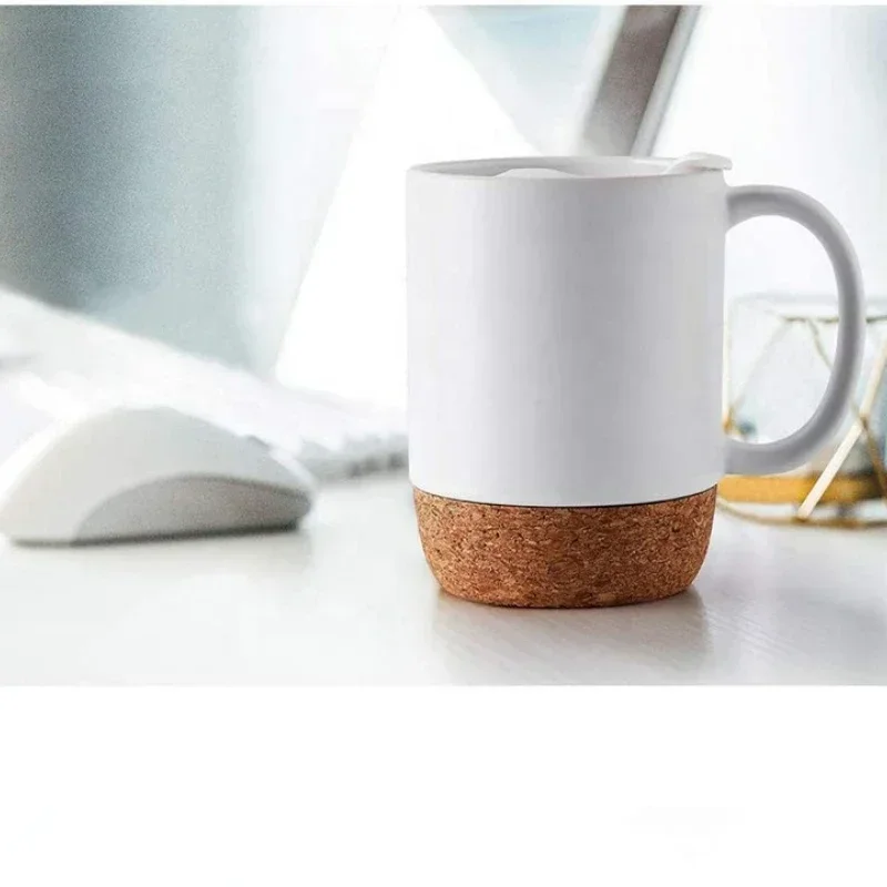 Coffee Mug with Cork Base Bott - Sublimation Mug White ulasan dan harga