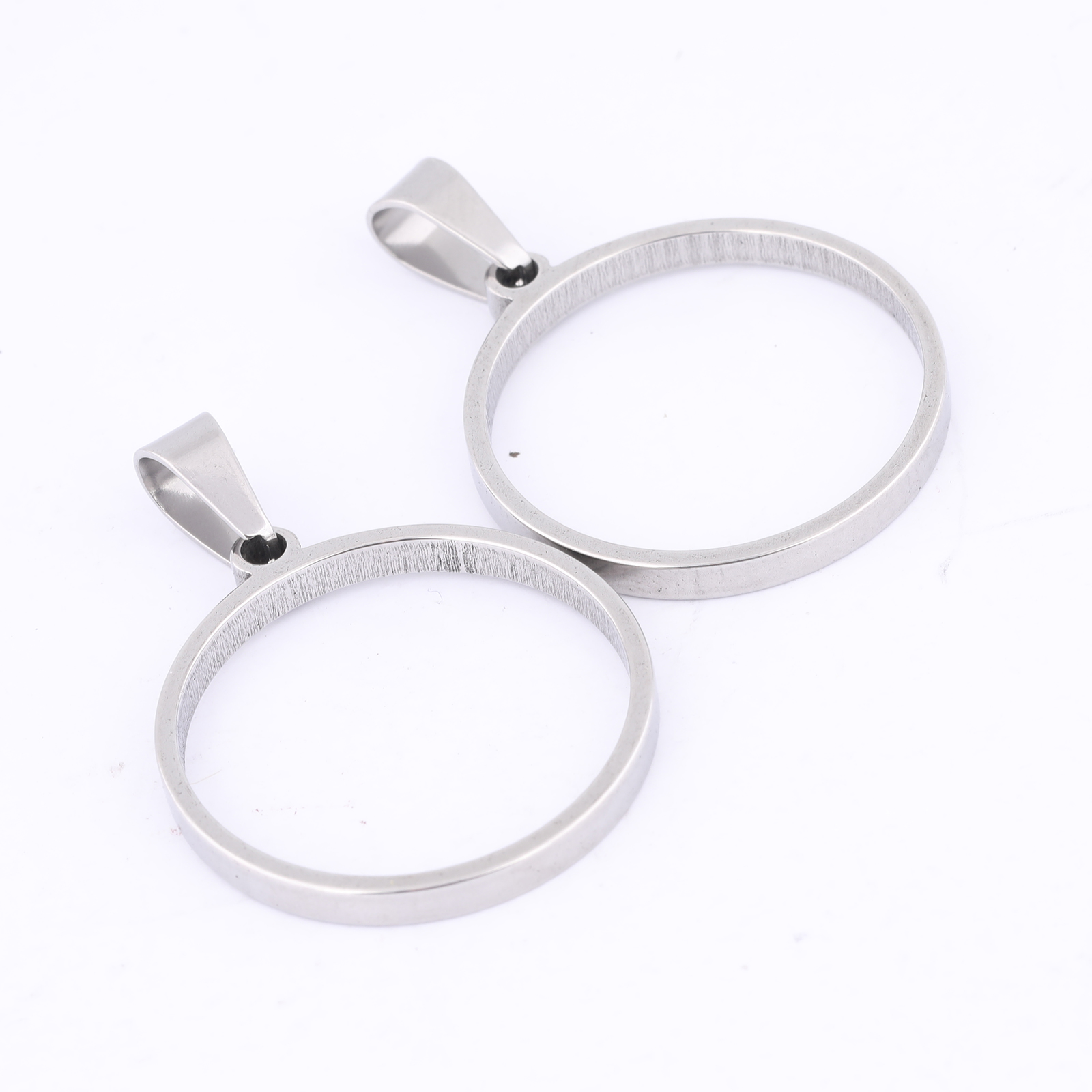 10pcs 25mm Round Open Bezel Ch - Metal Photo Panel ulasan dan harga
