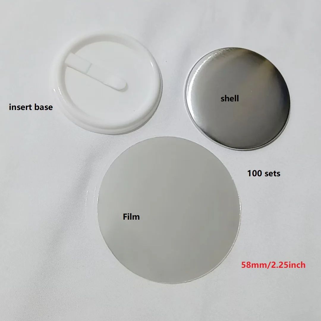 100pcs 58mm 2.25inch Insert bu - Button Badge Blank ulasan dan harga