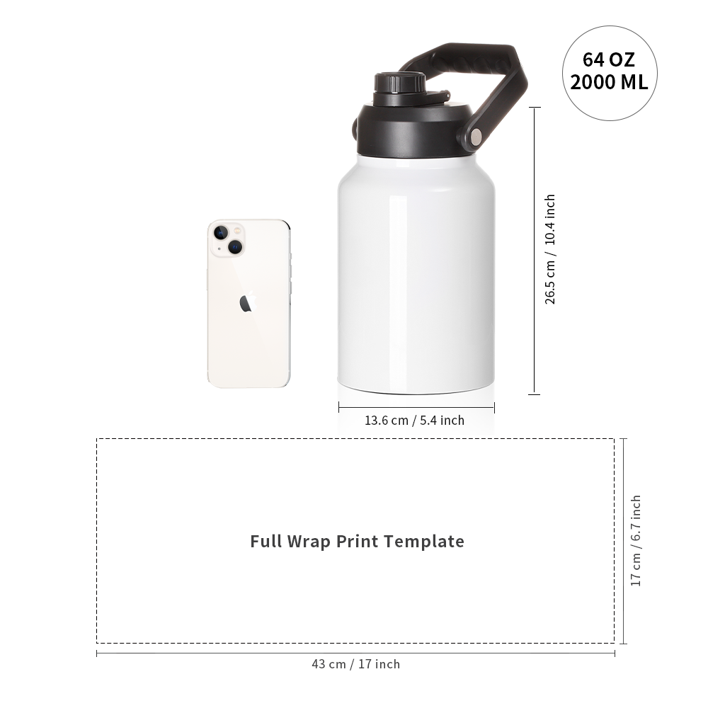PYD Life USA Free Shipping 64  - Water Bottle Blank ulasan dan harga
