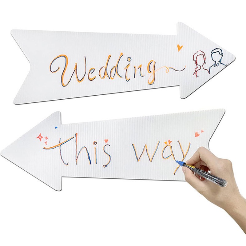 Blank Arrow Signs with Stakes  - Yard Sign Blank ulasan dan harga