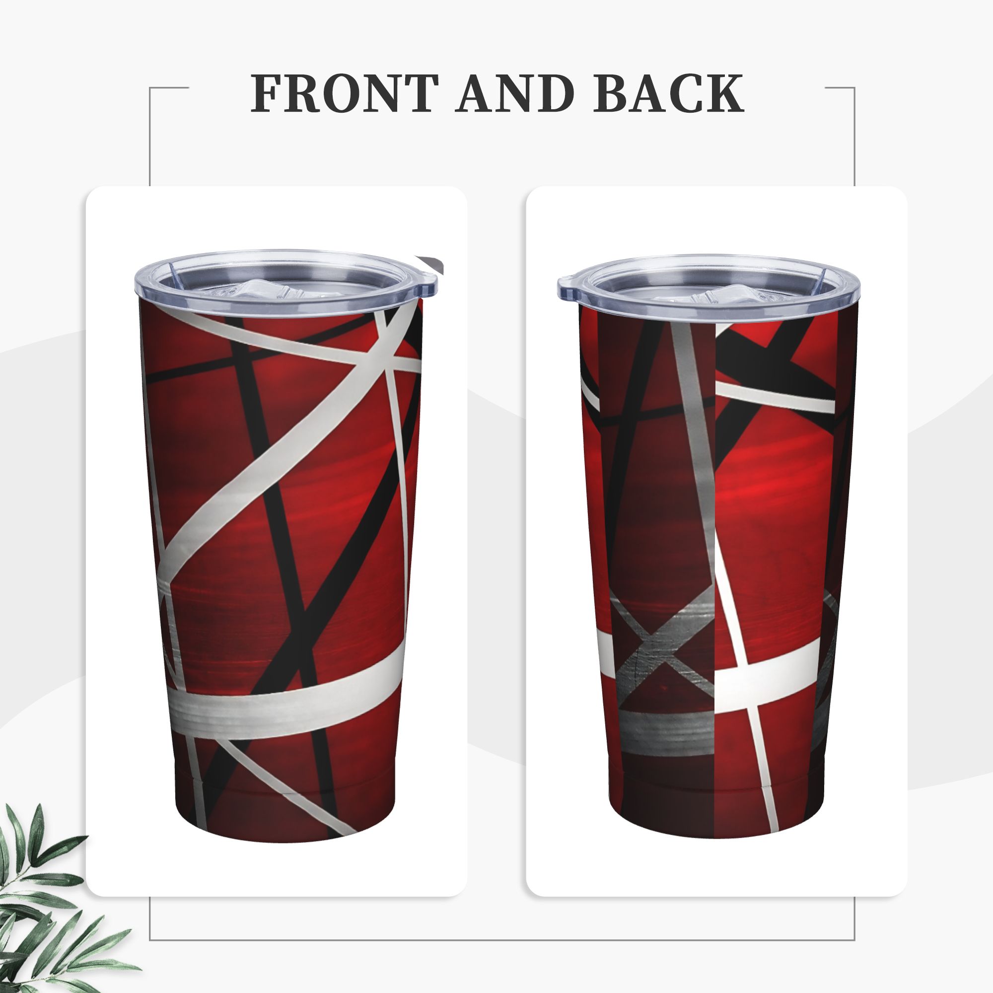 V-Van Halens Red Black White T - Tumbler 20Oz White ulasan dan harga