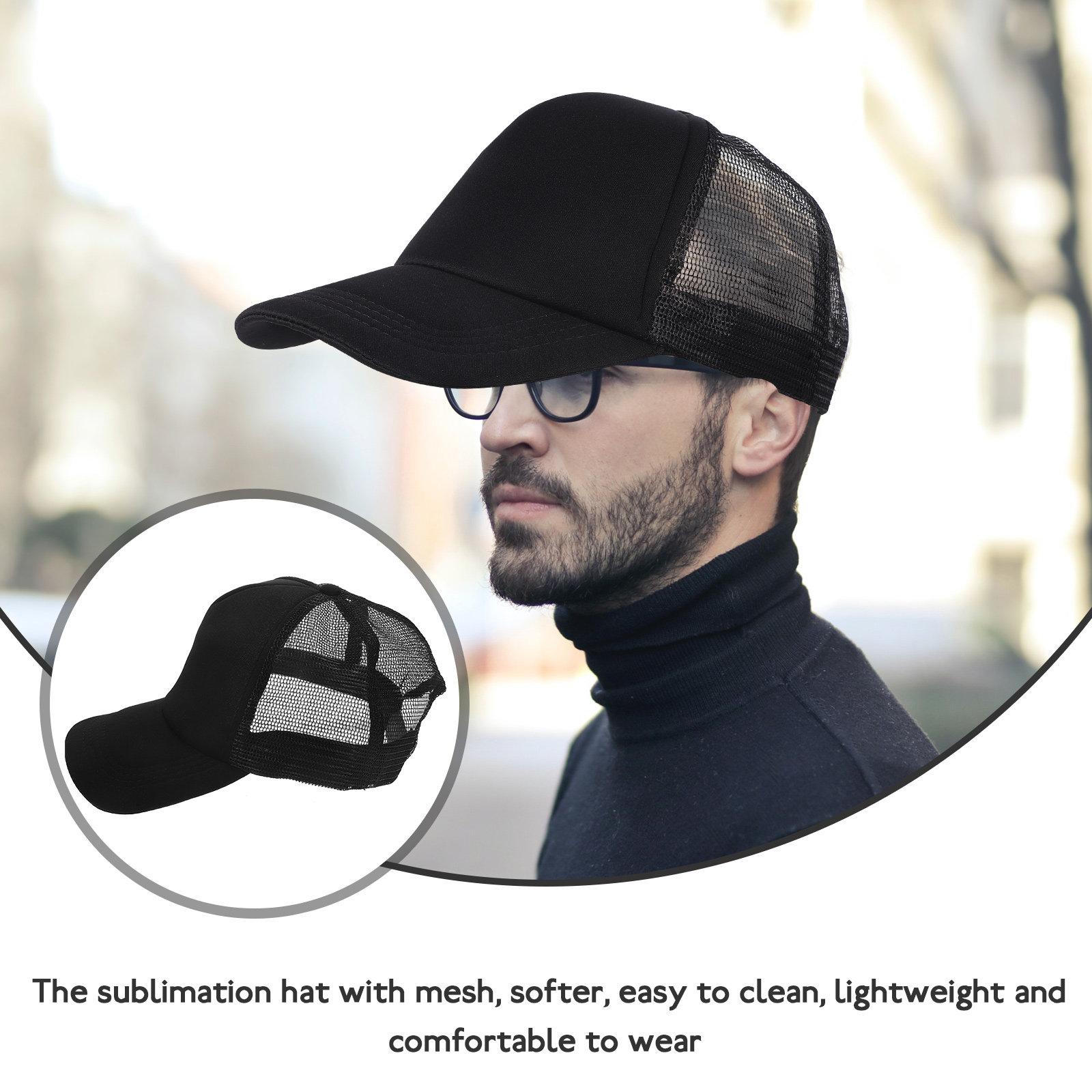 10Pcs Mesh Baseball Caps Subli - Hat Sublimation Blank ulasan dan harga