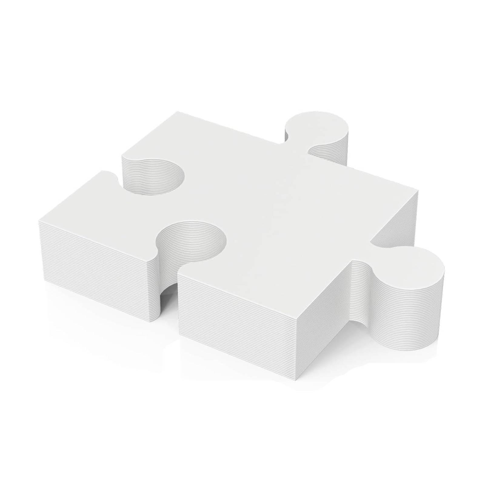 30Pcs Puzzle Pieces Painting D - Puzzle Blank White ulasan dan harga