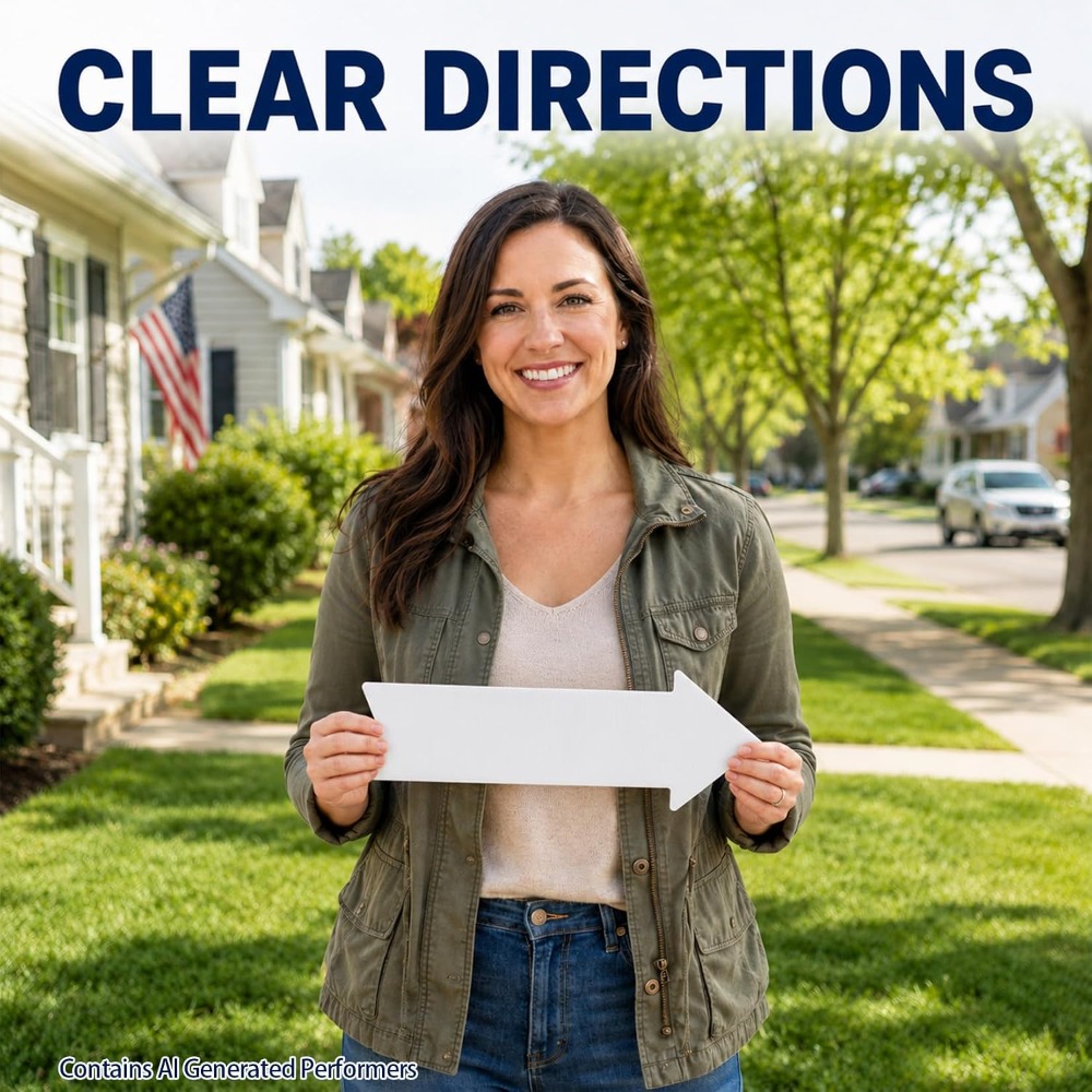 Double Sided Arrow Yard Signs  - Yard Sign Blank ulasan dan harga